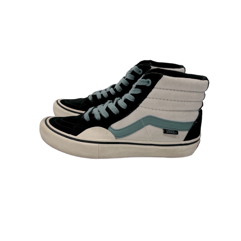 VANS MEN'S FABIANA DELFINO X SK8-HI PRO BLACK OIL BLUE SNEAKERS SIZE 6.5 - Picture 2 of 7